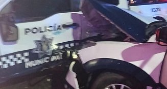 Choque entre patrulleros de Huamantla genera críticas; Chava Santos defiende a oficiales 