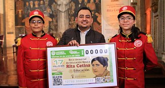 SEP y Lotería Nacional rinden homenaje a la Beca “Rita Cetina”