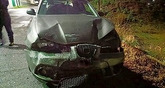 Detiene Policía de Huamantla a conductor ebrio que ocasionó accidente