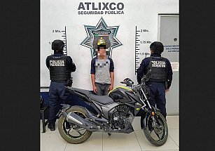 Recuperación de motocicletas robadas en Atlixco