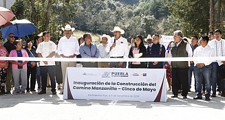 Sergio Salomón impulsa progreso con obras viales en la Sierra Norte de Puebla