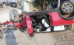 Cuatro accidentes en la México-Tuxpan provocan tráfico y un herido en Tulancingo