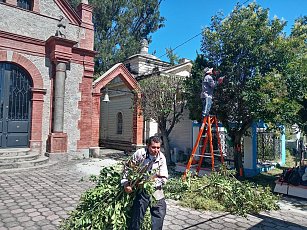 ¡Mantenimiento intensivo en el panteón municipal por Día de Muertos!