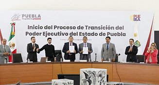 Sergio Salomón y Alejandro Armenta dan inicio al proceso entrega-recepción 