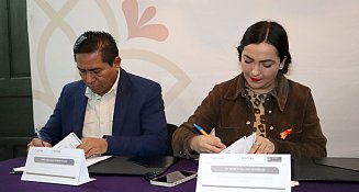 Renuevan convenio SMET e Icatlax para capacitar a mujeres y fomentar su empoderamiento