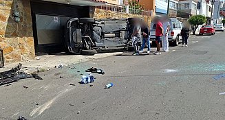 Accidente en Chula Vista: camioneta termina volcada tras fuerte choque