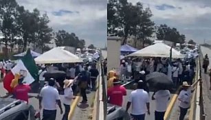 Manifestación bloquea la autopista México-Puebla causando caos vial en ambos sentidos