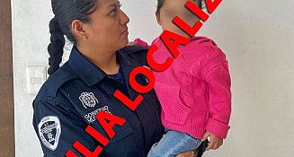 Localizan a menor en aparente estado de abandono y logran contactar a su familia