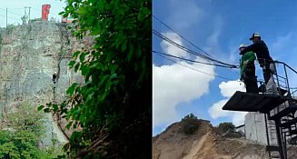 Turista y empleado caen de columpio extremo en Real de Catorce, SLP