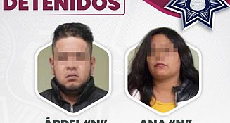 Detienen a pareja por robo a negocio con violencia en Puebla