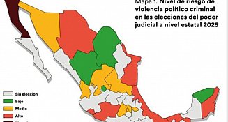 Tlaxcala en riesgo de violencia político-criminal en elecciones judiciales 2025