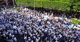 Estudiantes exigen justicia por Josué Yáñez en Celaya