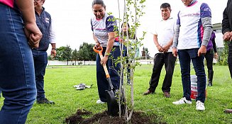 Refuerzan acciones verdes con reforestación en escuela de San Luis Tehuiloyocan