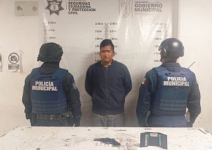 Policía de Cuautlancingo detiene a presunto asaltante en la inspectoría Nuevo León