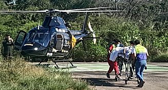 Traslado aéreo de emergencia salva a mujer con preeclampsia en Puebla