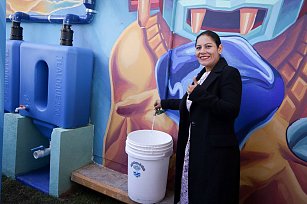 Refuerza Lupita Cuautle prácticas para el cuidado del agua en San Andrés Cholula