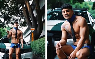 Elías Ustraíz de OnlyFans usa patrulla de la SSC en video polémico