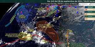 Alerta en Guerrero: 30% de probabilidad de ciclón en siete días