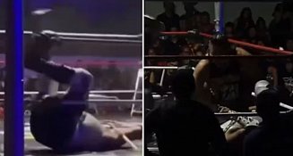 Luchador Ursus sufre grave lesión tras impactante maniobra en Querétaro