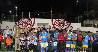 Rehabilitan espacio deportivo en colonia El Cerril en Atlixco