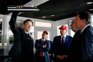 Donald Trump y Elon Musk presencian prueba del Starship de SpaceX en Texas