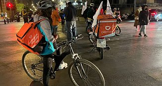 Repartidores protestan contra impuesto del 2% por uso de calles en CDMX