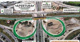 Nuevo acceso en Periférico Ecológico Puebla; reducción de carriles por obras