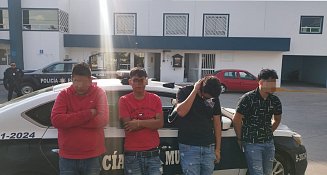 Detienen a cuatro sujetos por robo a casa habitación en Panotla; podrían estar ligados a red de préstamos “gota a gota”