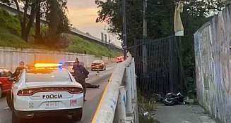 Motociclista muere tras derrapar en Av. Río de los Remedios, GAM