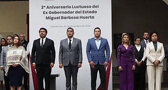 Rinden homenaje luctuoso a Miguel Barbosa 