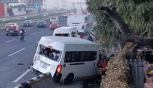 Accidente en la autopista México-Pachuca deja 11 personas lesionadas