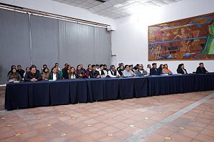 Encabeza Guadalupe Cuautle, reunión de trabajo en San Andrés Cholula