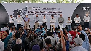 Sheinbaum inaugura autopista y anuncia proyectos clave para Nayarit y Jalisco