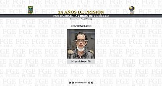 Sentencian a 29 años a Miguel Ángel N. por homicidio y robo en Tepeaca