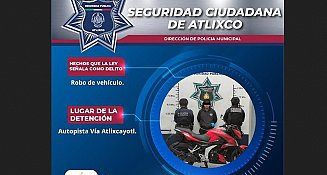 Robo de motocicleta alertado por llamada al 911