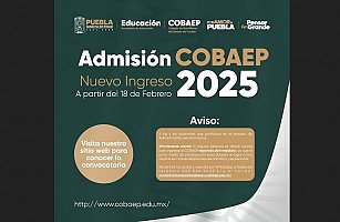 Inscripción en línea para aspirantes al COBAEP 2025