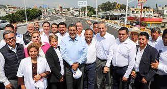 Gobernador entrega Paso Superior Vehicular y anuncia nuevo distribuidor vial