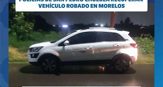 Policías de la SSC Cholula recuperan vehículo robado en Morelos