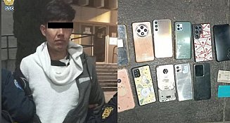 SSC captura a ladrón con 13 celulares robados en el Centro Histórico en CDMX