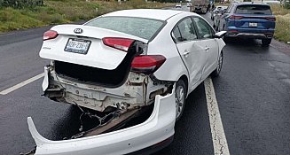 Accidente en la carretera México-Pachuca deja cinco lesionados