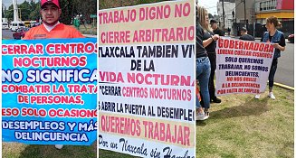 Comerciantes y empresarios de Tlaxcala protestan por clausuras y abusos