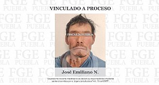 Fiscalía de Puebla vincula a proceso a José Emiliano N. por abuso sexual