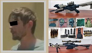 Capturan en Atlacomulco a extranjero armado con equipo táctico y armas