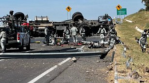 Accidente mortal en autopista México-Guadalajara deja tres fallecidos de la Guardia Nacional