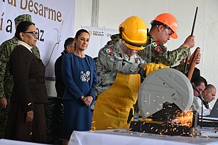 Programa “Sí al Desarme, Sí a la Paz” asegura 540 armas en su primer mes