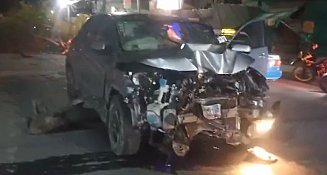 Accidente en Tehuacán deja tres lesionados, uno grave, por exceso de velocidad