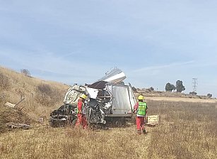 Hombre fallece tras volcadura en el Arco Norte, zona Calpulalpan