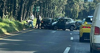 Accidente en la México-Toluca hacia CDMX: tráfico lento y rutas alternas