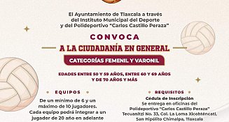 Tlaxcala convoca a adultos mayores a la Liga Municipal de Cachibol 2025