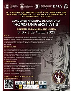 La UATx albergará el concurso nacional de oratoria "Homo Universitatis"